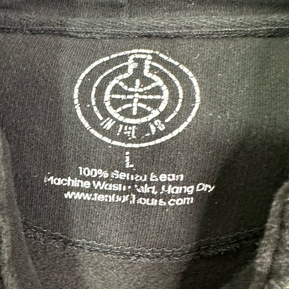 In The Lab Graffiti Logo Pullover Hoodie Sweatshirt Black Men’s Sz L - Picture 6 of 8